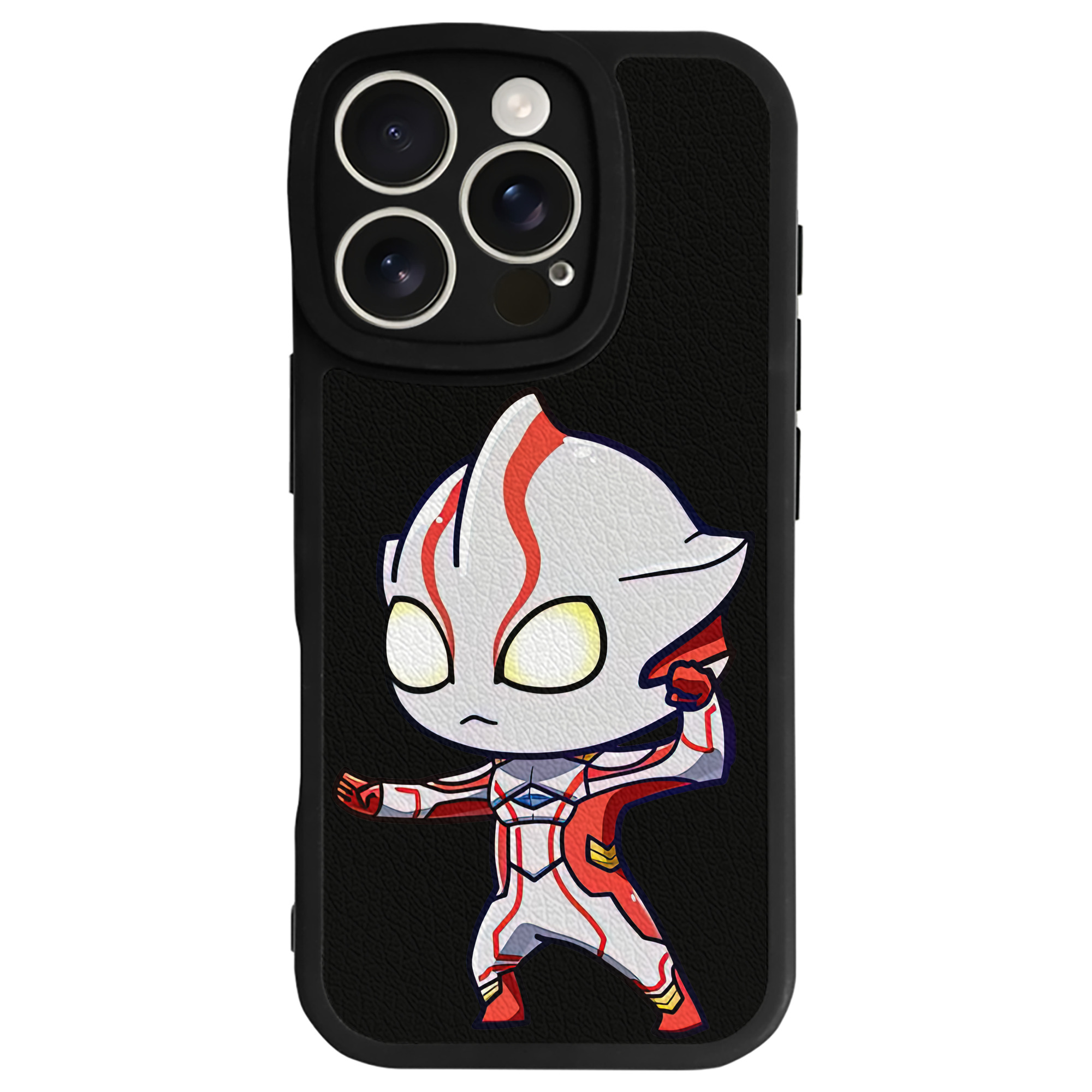 （画像用） ウルトラマン Ultraman 【iPhone 16シリーズ対応】シリコンスマホケース（レザー調） 材質：シリコン
